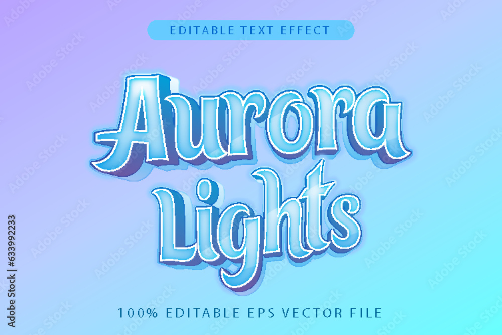 Aurora Lights Editable Text Effect 3d Gradient Style.jpg