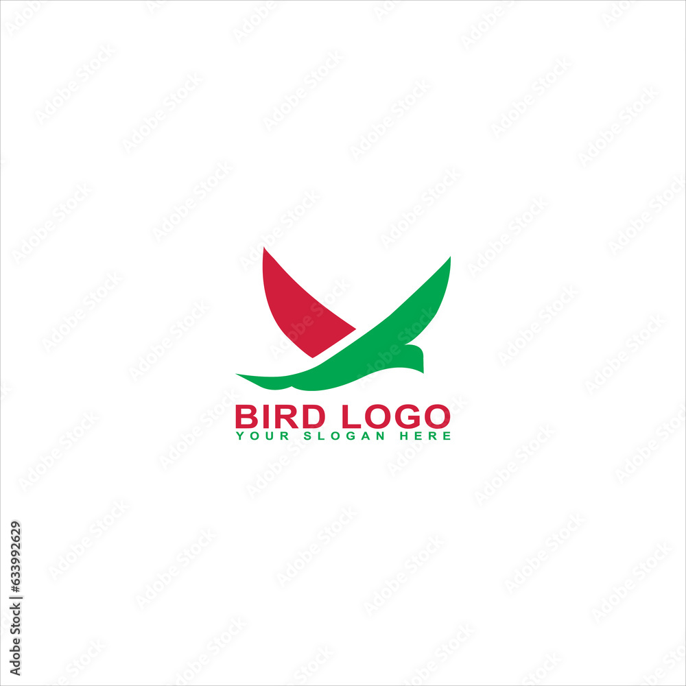 Bird simple logo design vector Bird simple logo design vector