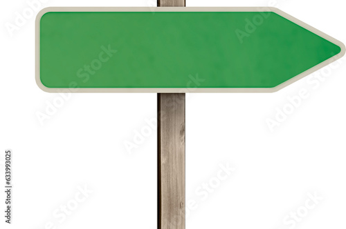 Digital png illustration of green signpost on transparent background