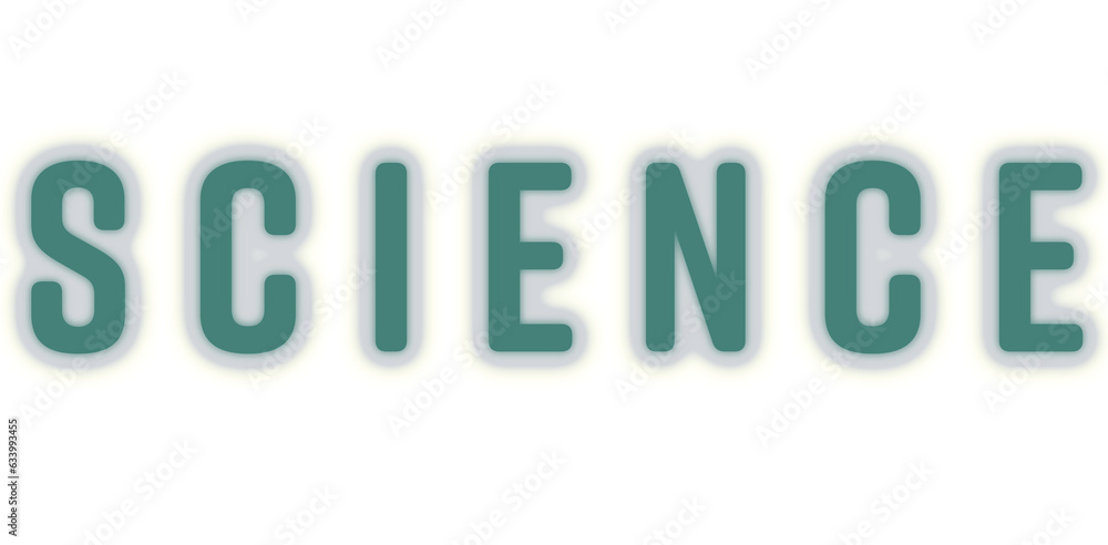Digital png illustration of green science text on transparent background Digital png illustration of green science text on transparent background