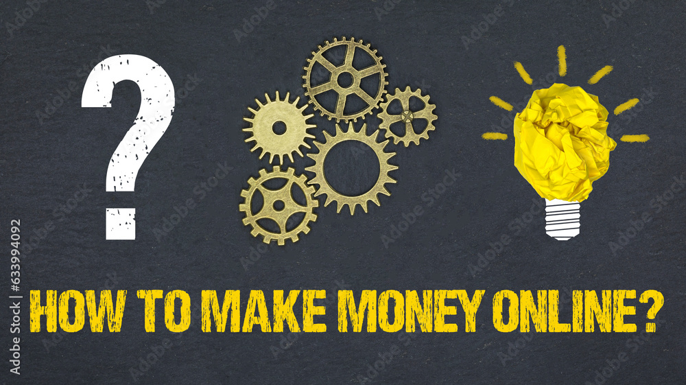 How To Make Money Online	 - obrazy, fototapety, plakaty 