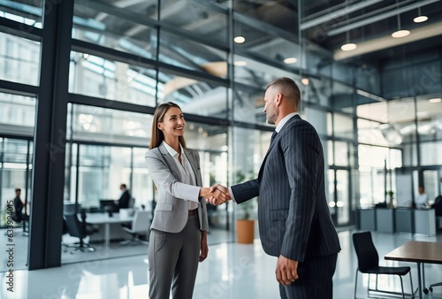 sealing business deal with ...