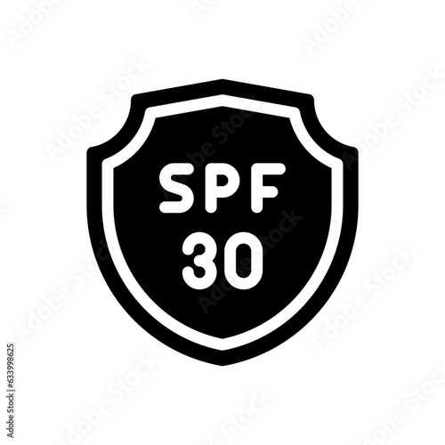 spf 30 glyph icon