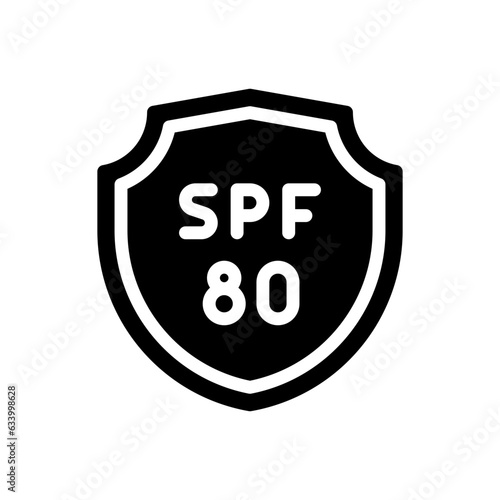 spf 80 glyph icon