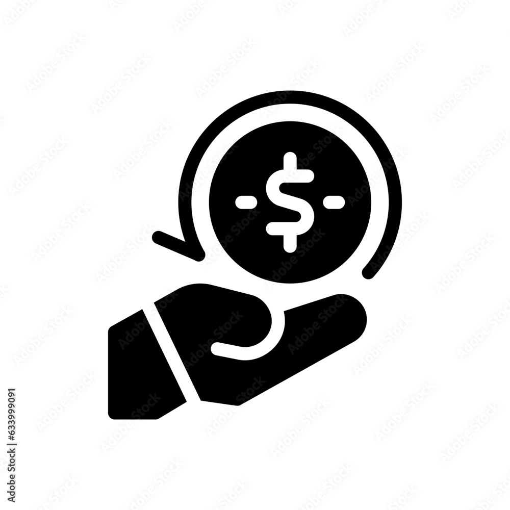 money back guarantee glyph icon money back guarantee glyph icon