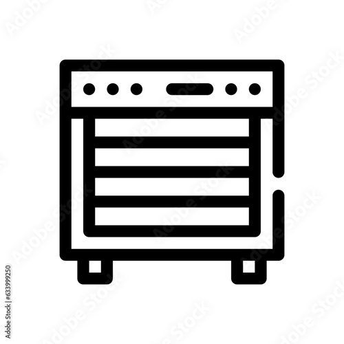 food dehydrator line icon