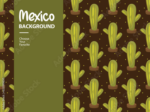 independence day mexico tourist party holiday pattern background illustration traditional mexican