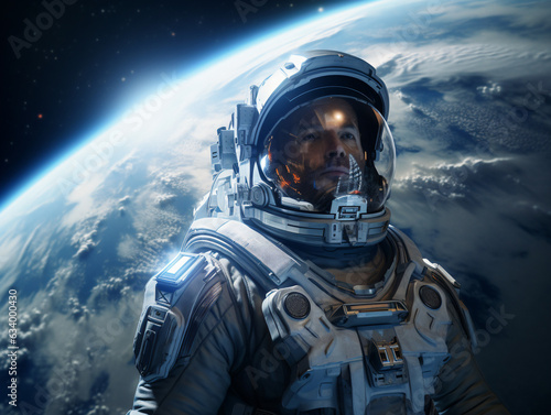 future astronaut in space