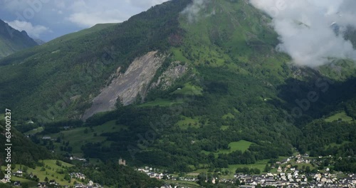 Luz Saint Sauveur and Esterre, Hautes Pyrenees, Occitania, France photo