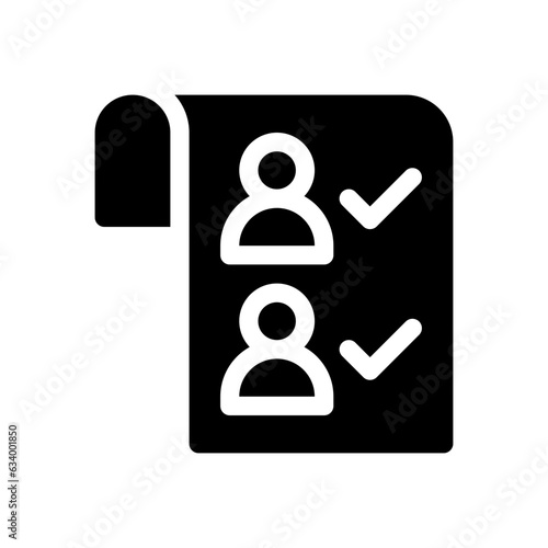 list glyph icon