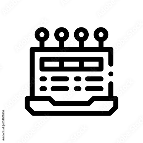 digital disruption line icon