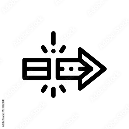 disruption line icon