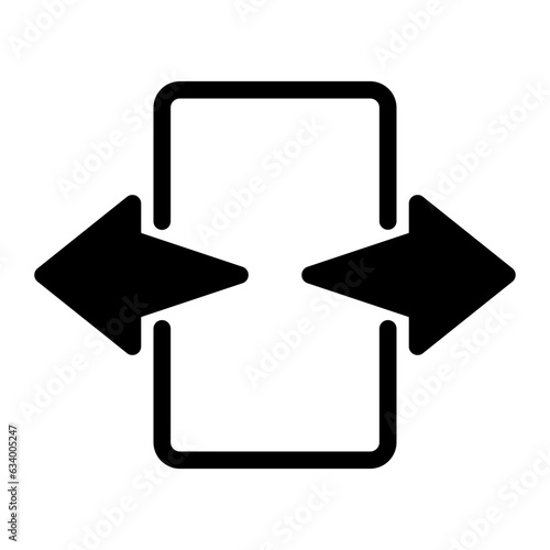 zoom in glyph icon