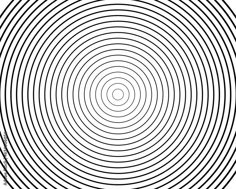 Concentric circle texture elements, spaced concentric circle pattern.