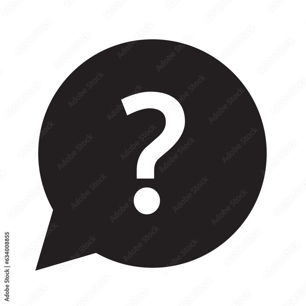 Question Mark Icon Vector isolated in white background Question Mark Icon Vector isolated in white background
