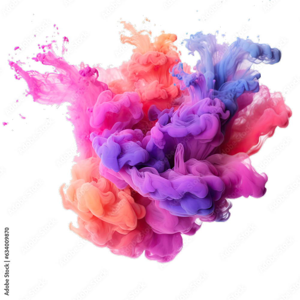 Obraz premium Color explosion. Pink purple