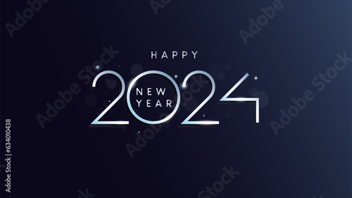 2024, new year celebration 2024, happy new year. Welcome 2024. design with a modern look