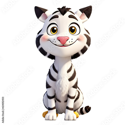 tiger cartoon isolated on white