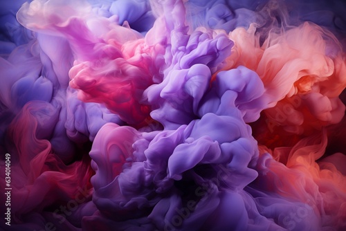 Palette of purples blends in abstract, casting an enchanting aura with diverse hues Generative AI