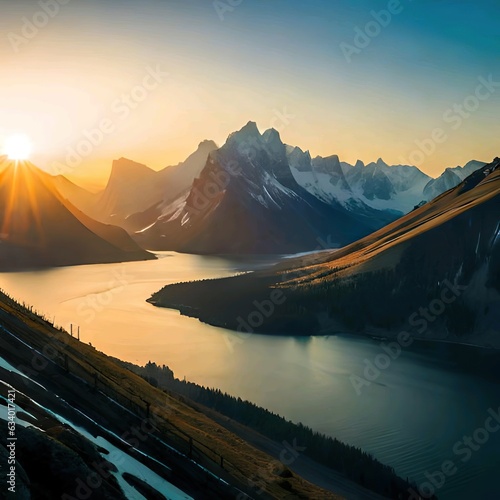sunrise in the mountains, Sunsit, SunRise over the Mountain
