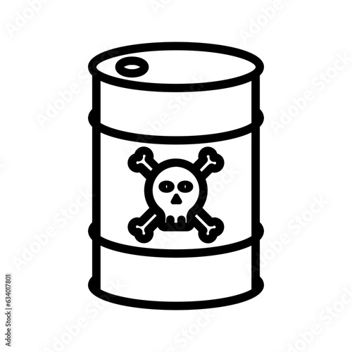 black line icon for Toxic