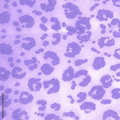 Neon Texture Animal. Purple Tropical Safari.