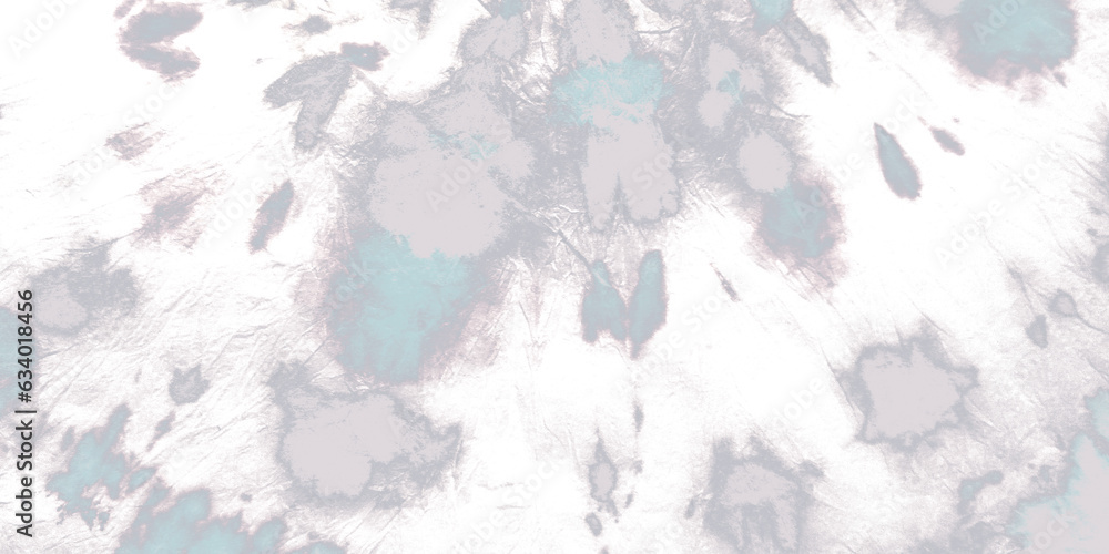 Tie Die Print. Monochrome Painting Effect. Sky Tie Die Print. Monochrome Painting Effect. Sky