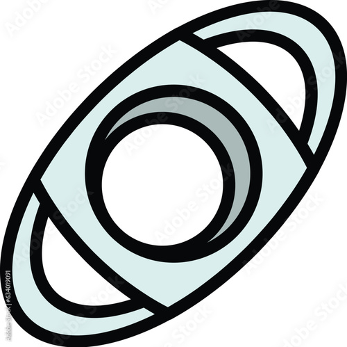 Cigar new cutter icon outline vector. Nicotine pipe. Health smoker color flat
