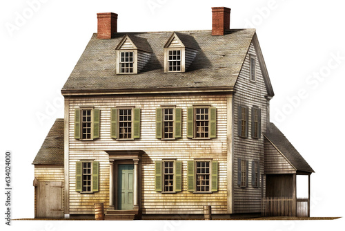 Cuadro en lienzo American colonial saltbox house