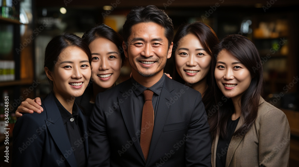 Asian business team in a meeting. Generative Ai Asian business team in a meeting. Generative Ai