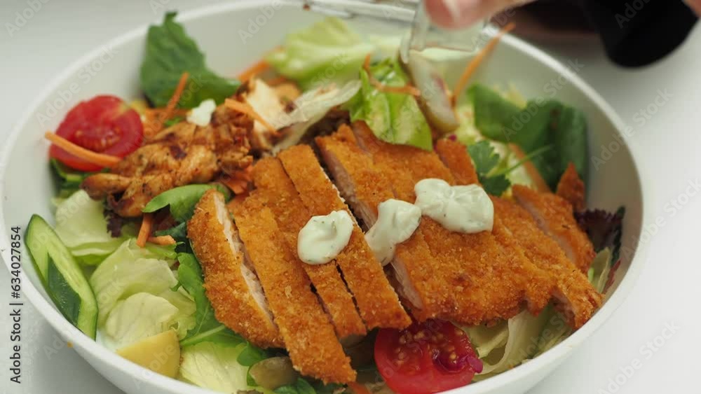vegetable salad with grilled chicken vegetable salad with grilled chicken
