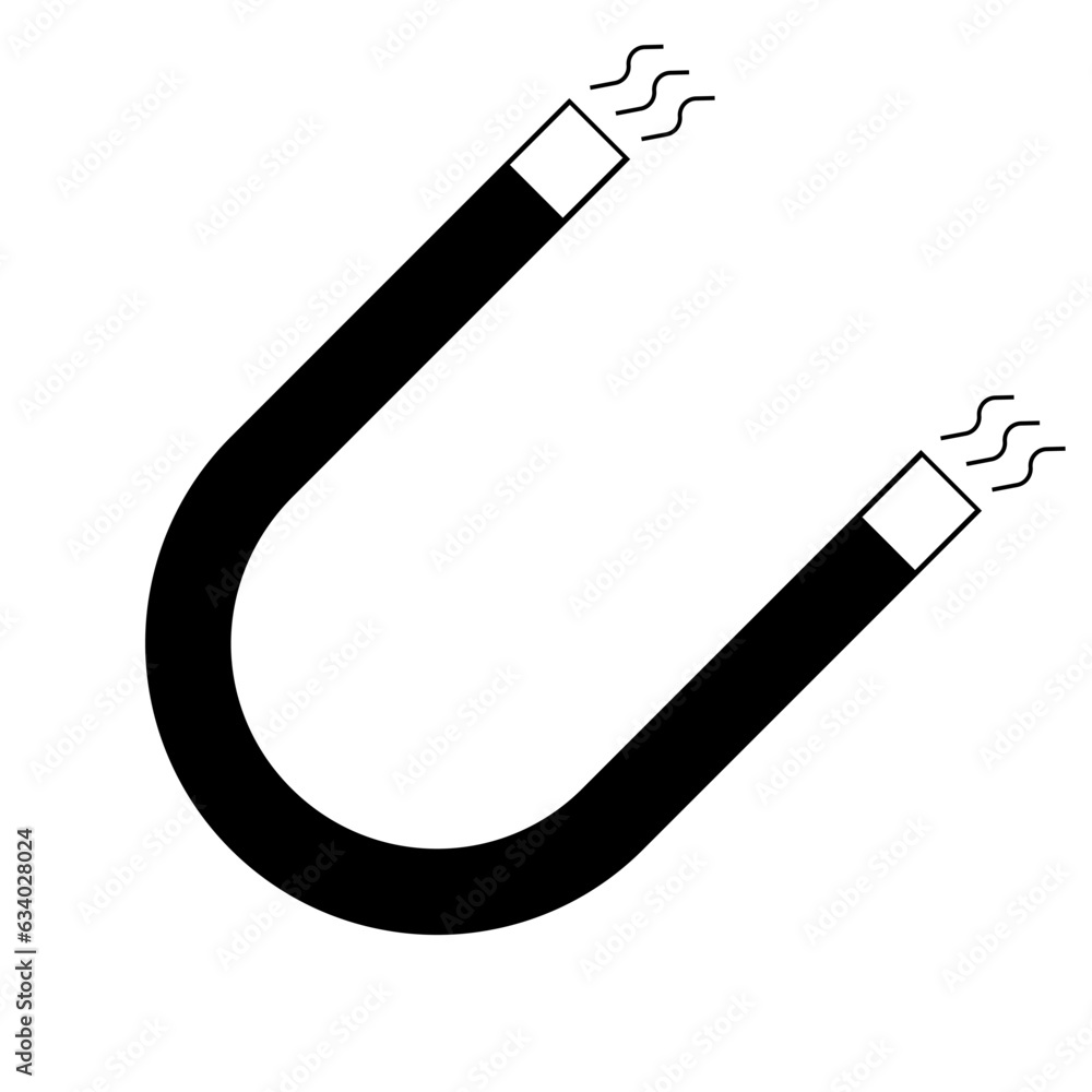 Magnet icon vector Magnet icon vector