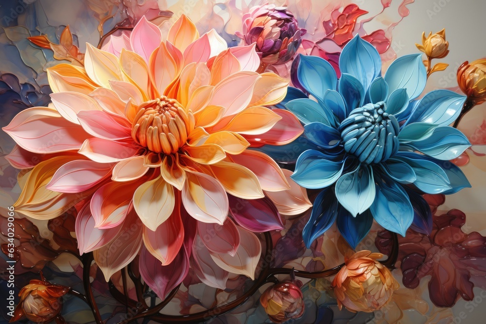 Immerse the viewer in the mesmerizing beauty of a solitary sunflower, its petals a kaleidoscope of rich and varied colors, each hue blending seamlessly. Immerse the viewer in the mesmerizing beauty of a solitary sunflower, its petals a kaleidoscope of rich and varied colors, each hue blending seamlessly.