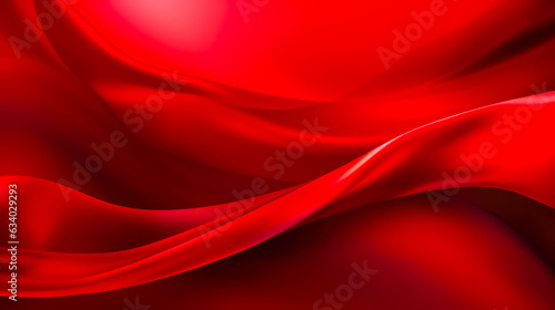 Red Background with a Red Fabric or Silk Texture A Romantic and Passionate Image AI Generative