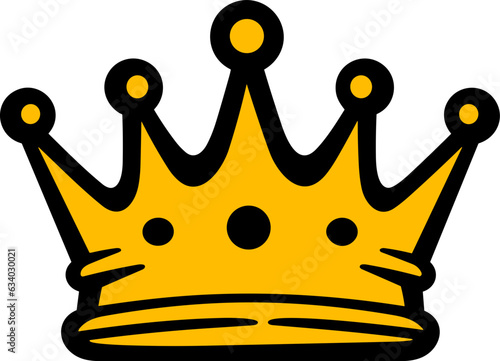 Hand drawn Crown Logo Illustration