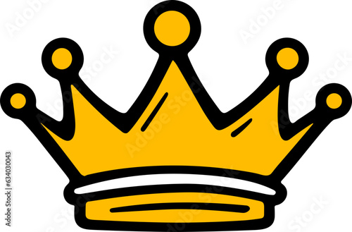 Hand drawn Crown Logo Illustration