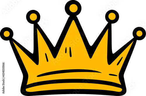 Hand drawn Crown Logo Illustration