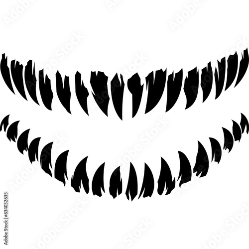 horror monster fangs teeth clip art
