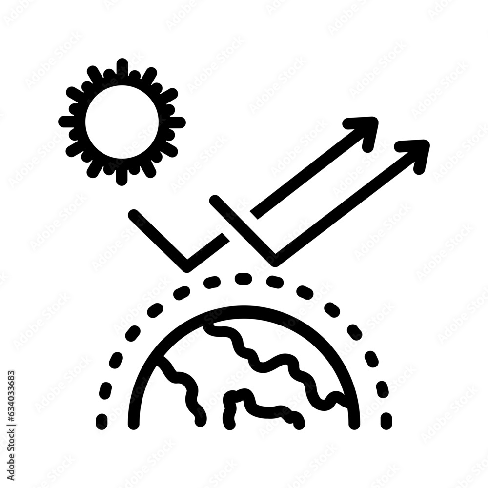 Black line icon for Repel