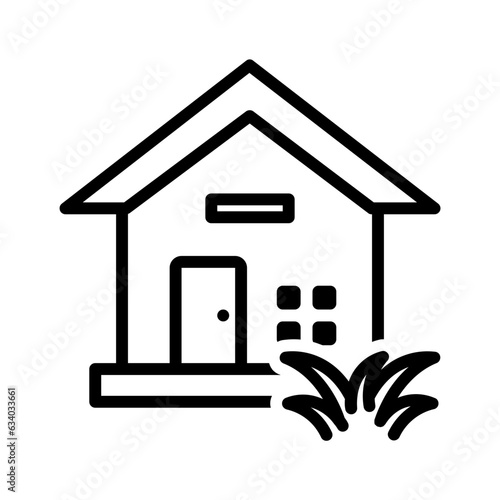 Black line icon for Dwelling