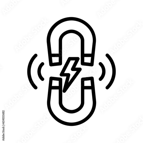 Black line icon for Repel