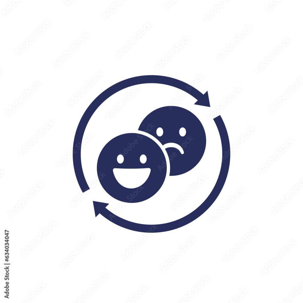 mood swings icon with emoji Stock Vector Adobe Stock