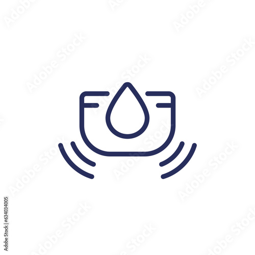 humidity sensor icon in line design