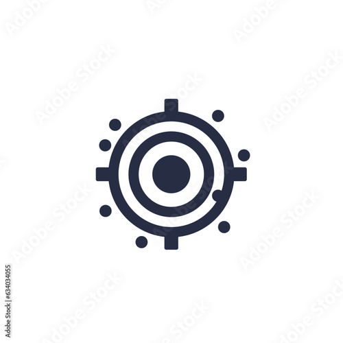 missed target icon, vector pictogram photo