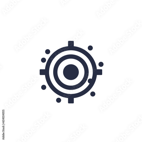 missed target icon, vector pictogram