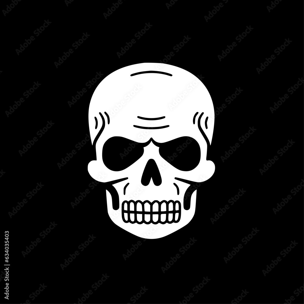 Fototapeta premium Skull - Minimalist and Flat Logo - Vector illustration