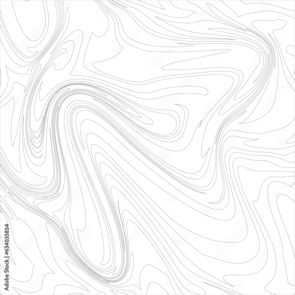 Fototapeta premium Wavy black lines background