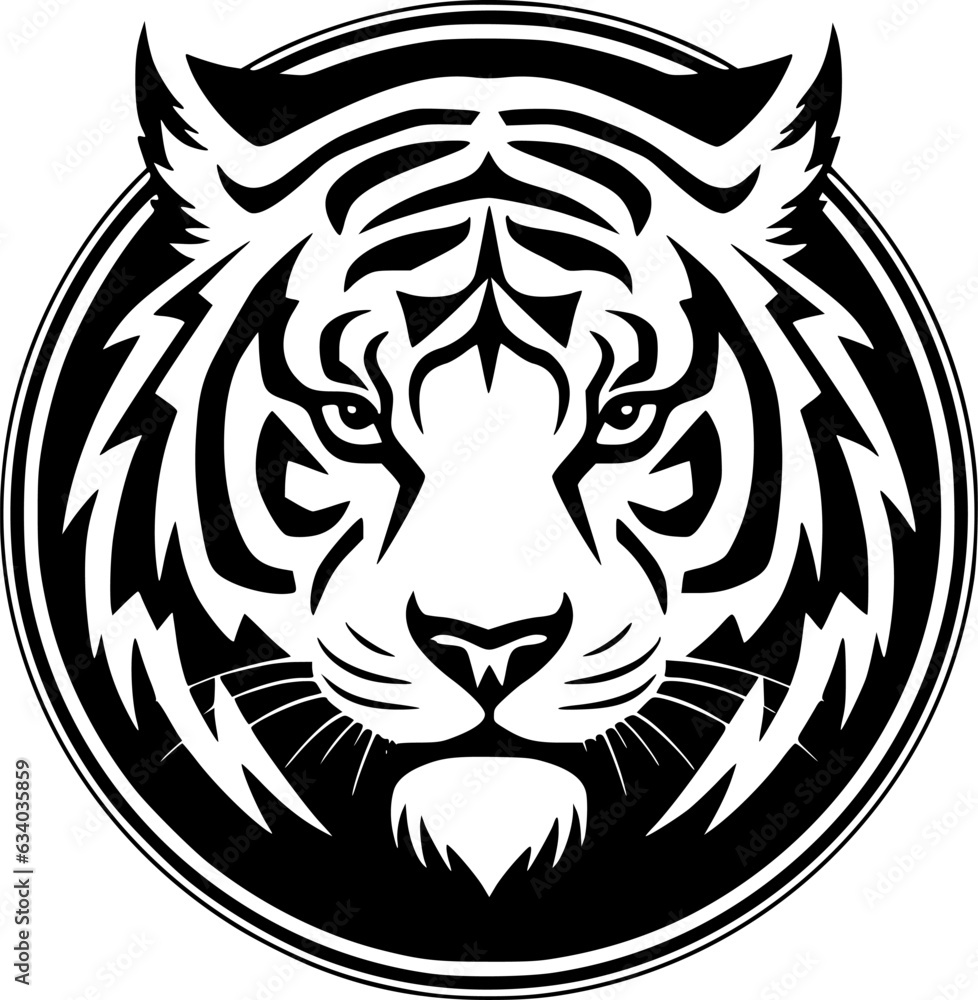 Tiger | Minimalist and Simple Silhouette - Vector illustration Tiger | Minimalist and Simple Silhouette - Vector illustration