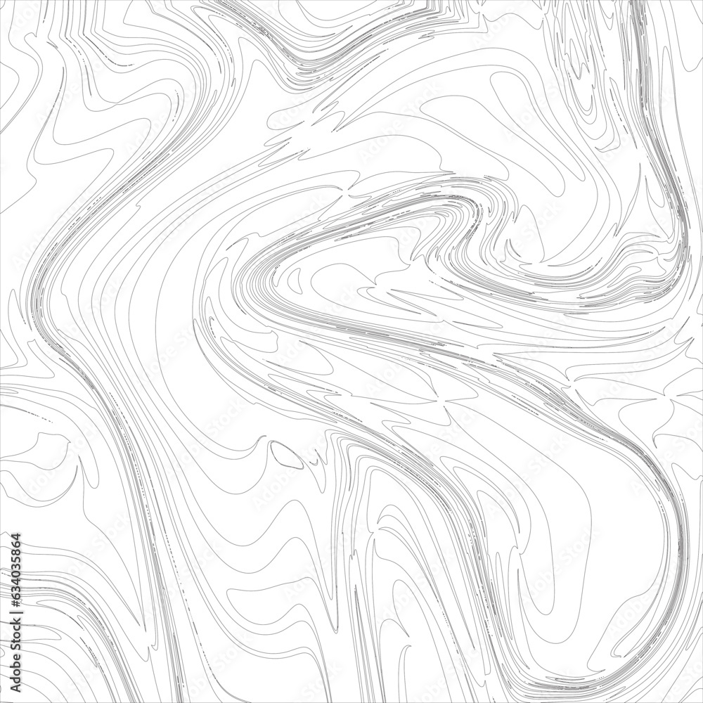 Fototapeta premium Wavy black lines background