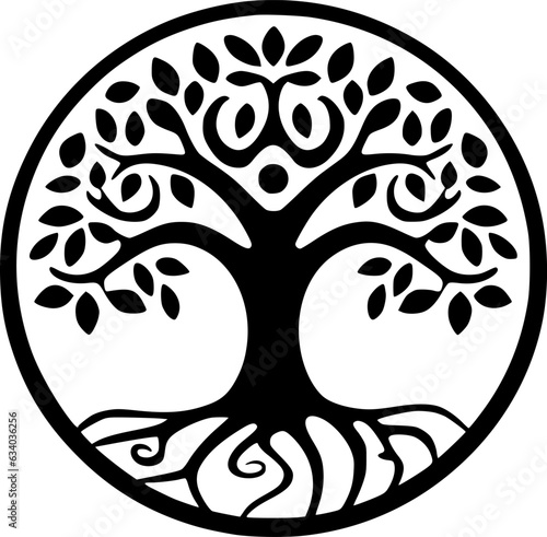 Tree of Life - High Quality Vector Logo - Vector illustration ideal for T-shirt graphic